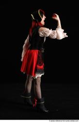 DARINA STAANDING POSE WITH APPLE